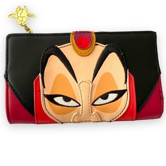 Loungefly Disney Aladdin Jafar Faux Leather Flap Bi-Fold Wallet Villain - Picture 4 of 9
